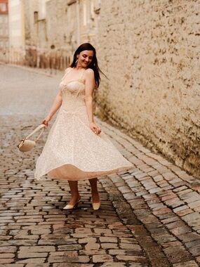 Lacemade glass candy corset dress